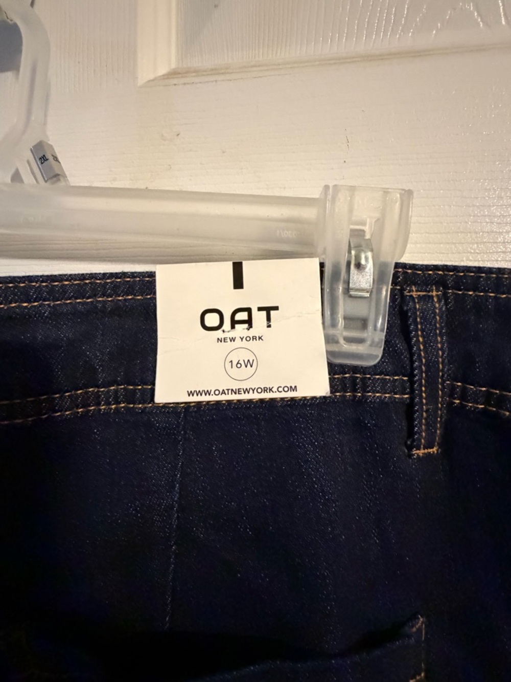 Oat New York Dark Blue Straight Leg Jeans - Picture 6 of 6